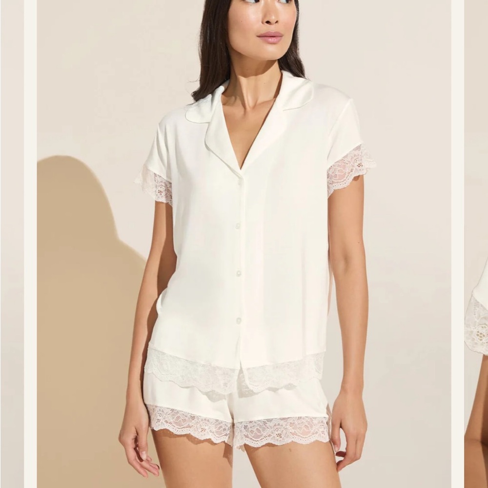 Eberjey Lace PJ Set